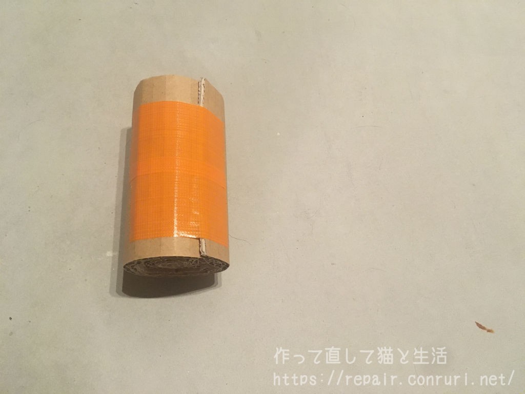 爪とぎの巻き始め